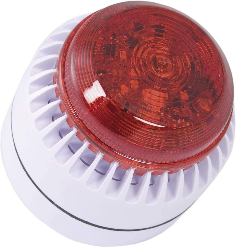 ComPro Kombi-Signalgeber ROLP Solista Beacon Weiss Dauerton 12 V/DC, 24 V/DC