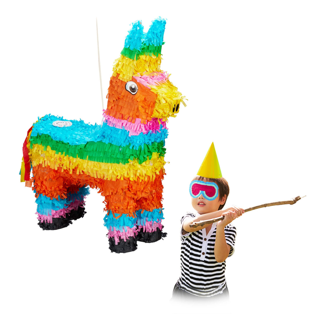 Relaxdays 10026371 Pinata Lama, zum Aufhängen, für Kinder, Mädchen & Jungs, Geburtstag, zum selbst B
