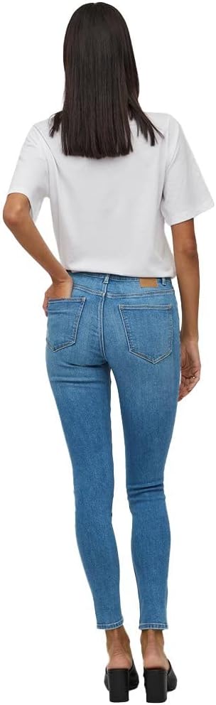 Vila Damen Jeans S / 30L Medium Blue Denim, S / 30L Medium Blue Denim