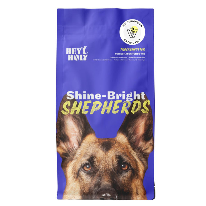 HEY HOLY – Shine-Bright-Shepherds Trockenfutter für ausgewachsene Hunde mit 40% Ente– 1er Pack (7kg)