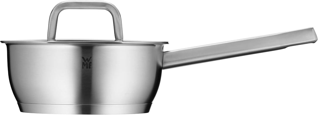 WMF Iconic Topfset Induktion 2-teilig, Kochtopf Set mit Metalldeckel, Cromargan Edelstahl poliert, I