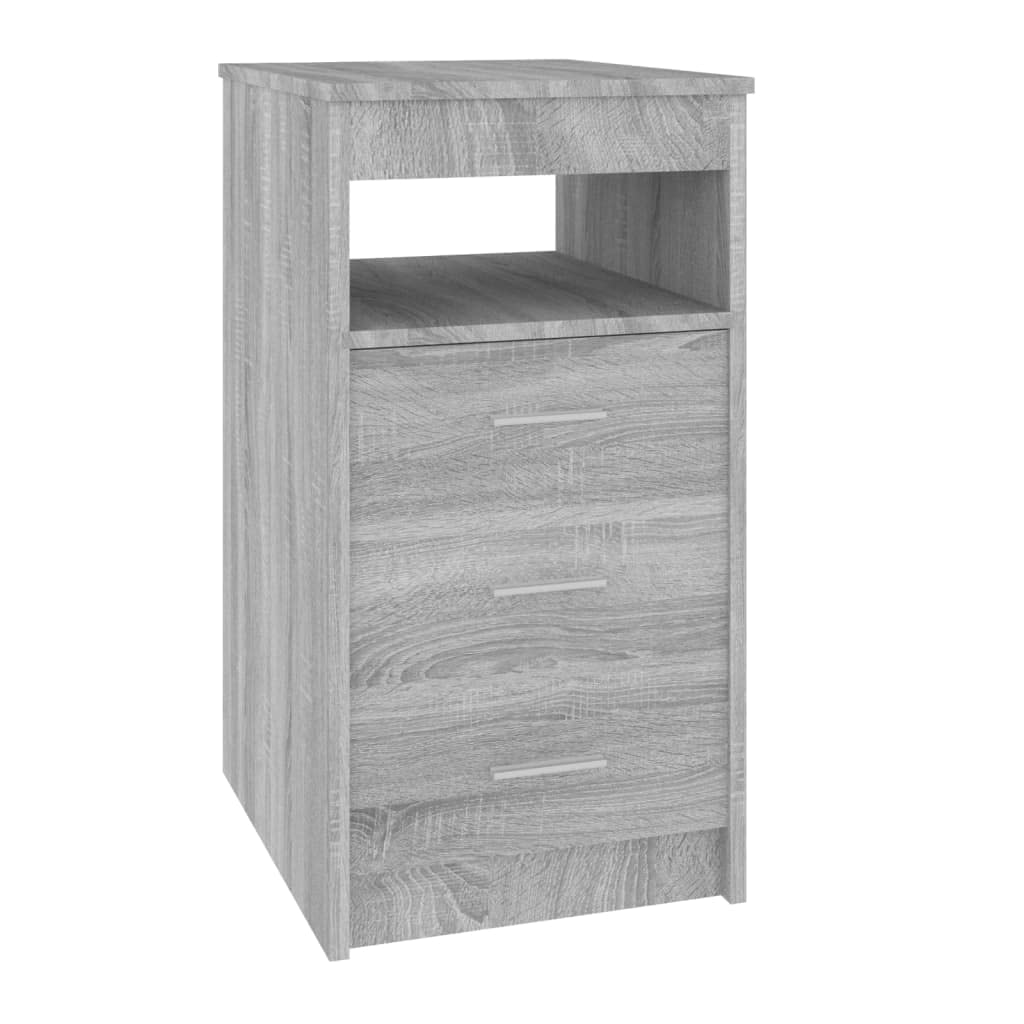 vidaXL Sideboard mit Schubladen Spanplatte Kommode Anrichte Mehrere Auswahl Grau, Grau