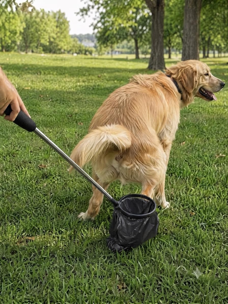 Hundekotsammler, Hundekotfänger, Hundekotauffangbehälter | inklusive 2 Kottütenrollen