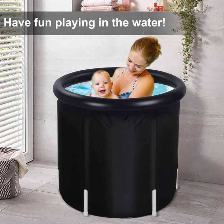 Sinbide Eisbadewanne, Faltbare Aufblasbare Badewanne, Fitness/Reha-Eiswanne für Sportler, Ice Bath t