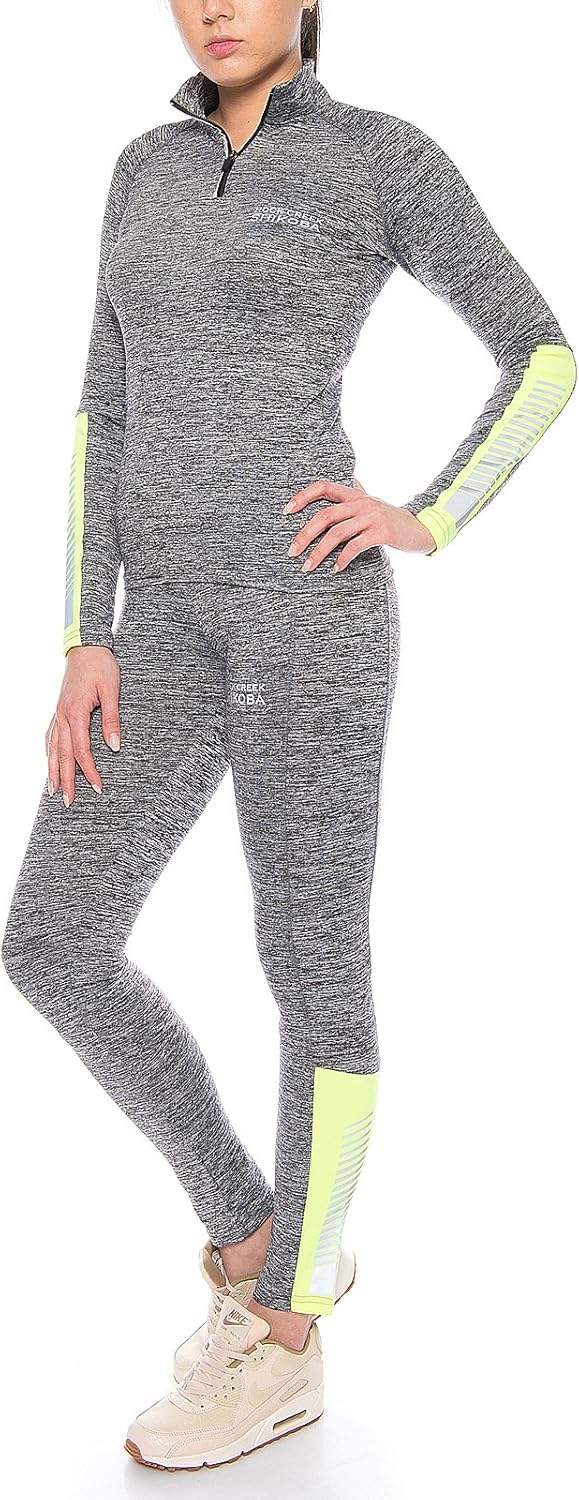 Rock Creek Damen Trainingsanzug Sportanzug Fitnessanzug Shirt Leggings S Schwarz, S Schwarz