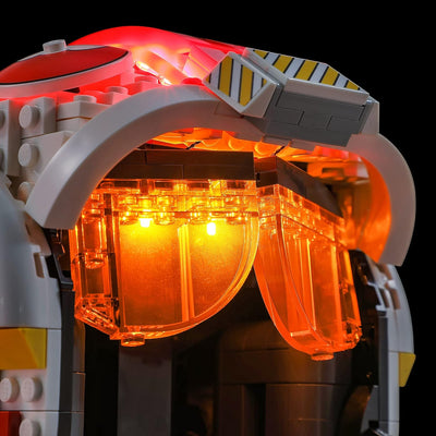 BRIKSMAX Led Licht für Lego Luke Skywalker(Rot Fünf) 75327 - Compatible with Lego Star Wars Baustein