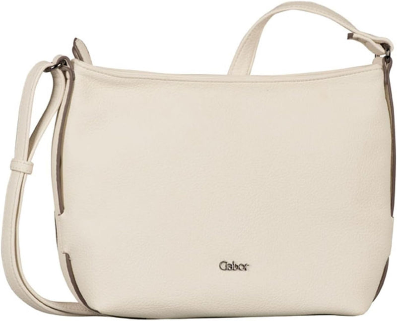 Gabor bags Malu Damen Shopper Umhängetasche Reissverschluss 34 x 18,5 x 29 Off White, 34 x 18,5 x 29