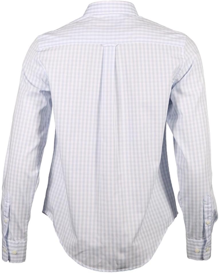 GANT Damen Reg Poplin Gingham Shirt VICHYKARO Hemd 36 Light Blue, 36 Light Blue