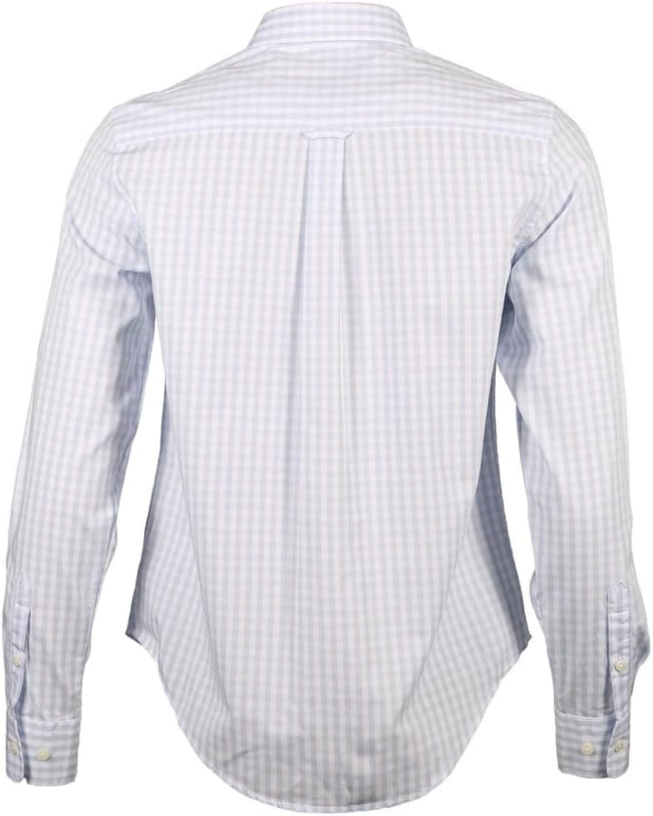 GANT Damen Reg Poplin Gingham Shirt VICHYKARO Hemd 36 Light Blue, 36 Light Blue