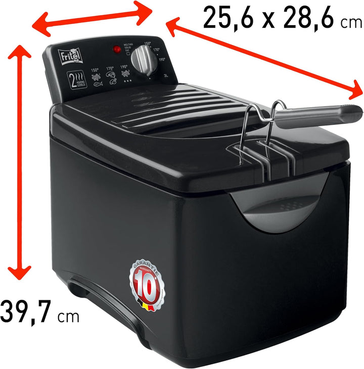 FRITEL Friteuse Turbo SF 4178M - Doppelwiderstand - 3 Liter - 2300W