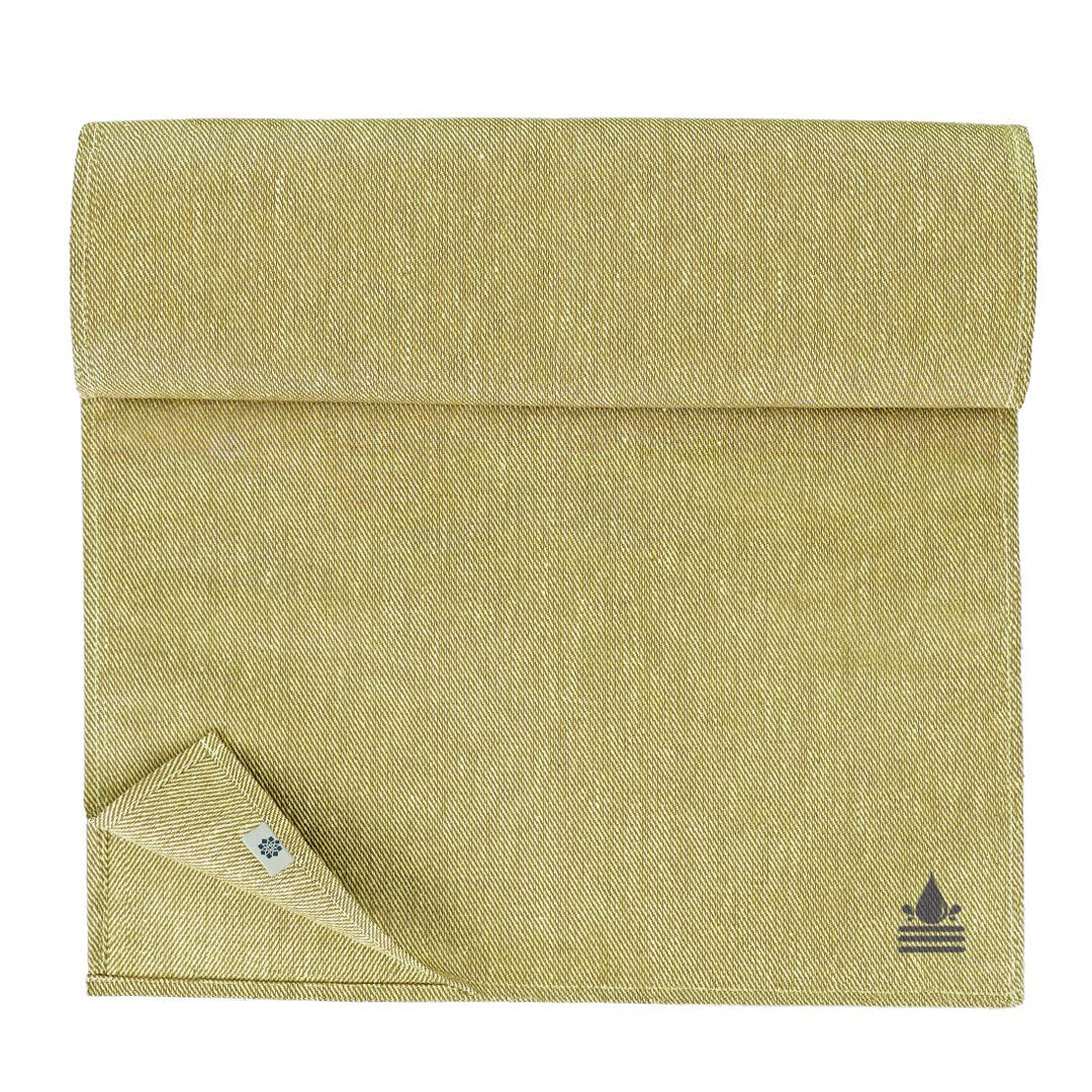Linen &amp; Cotton Tischläufer Stoff Wasserdicht Fleckschutz Pflegeleicht Pietro - 100% Leinen, Beige (4
