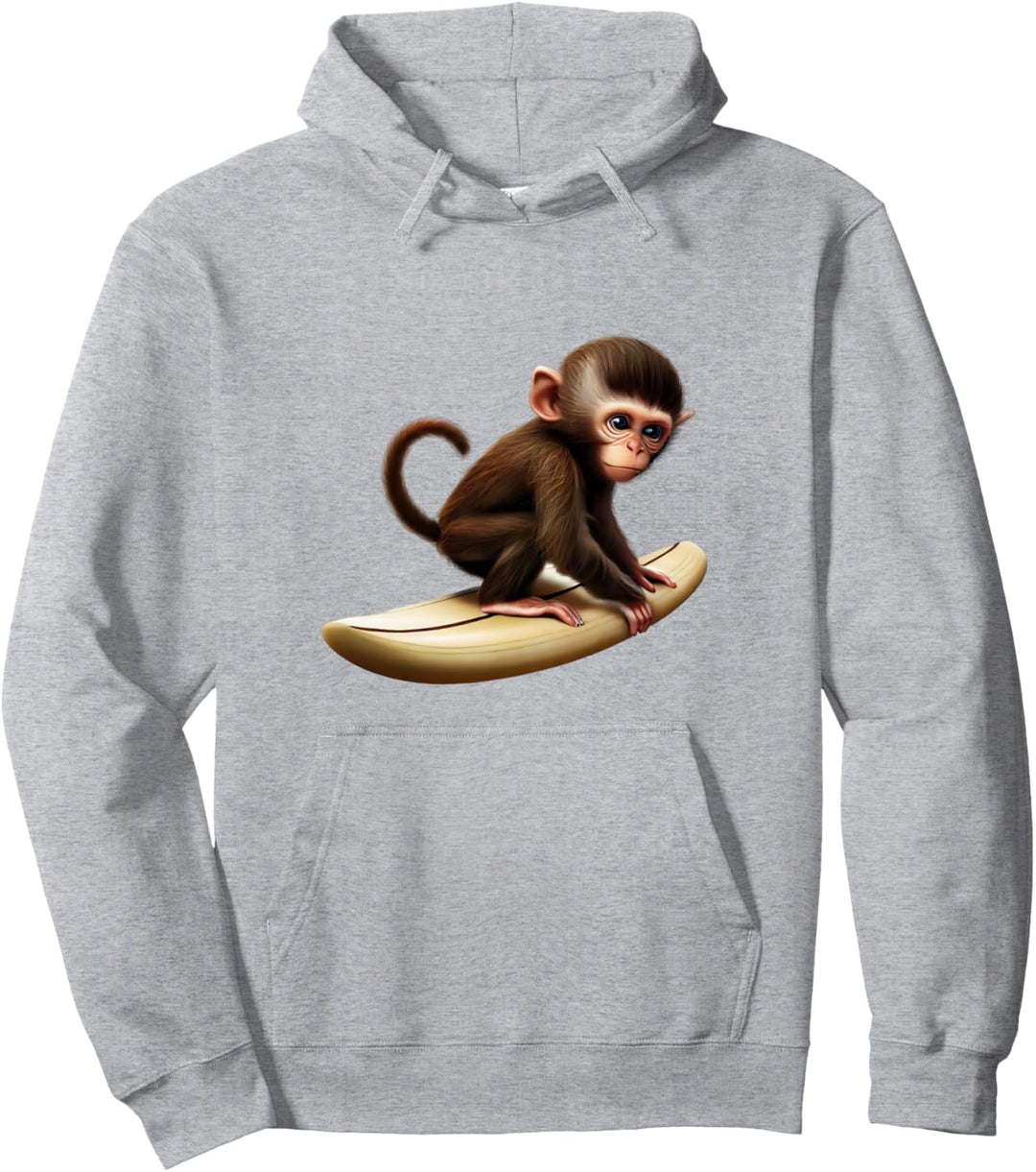 Surfender Affe Pullover Hoodie