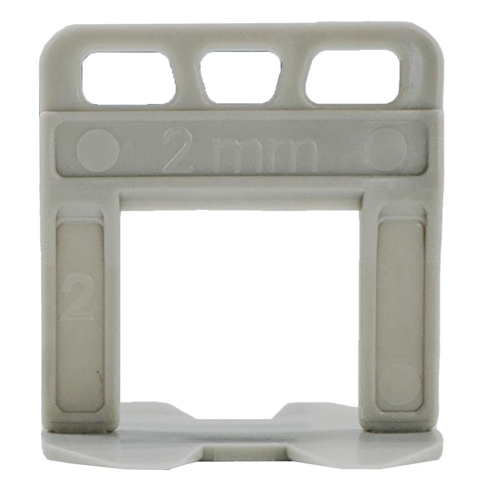 Karl Dahm Zuglaschen für 2 mm Fugen bei einer Fliesenstärke von 0-12 mm, 10x 100 Stück – Geeignet fü