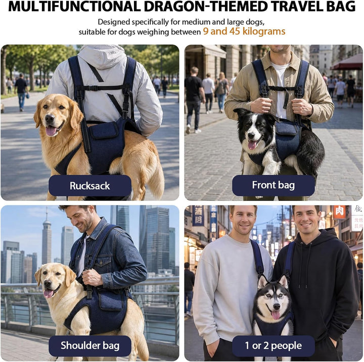Tragehilfe Hund, Tragehilfe Hund Gross, Ganzkörper-Hundetragetasche XXXL, XXXL