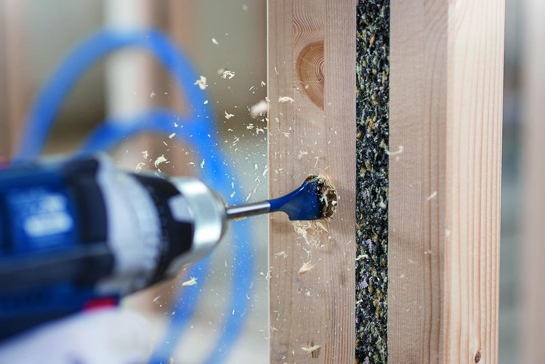 Bosch Professional 13 tlg. SelfCut Speed Flachfräsbohrer-Set (für Holz, Rolltasche, 1/4" Sechskantsc