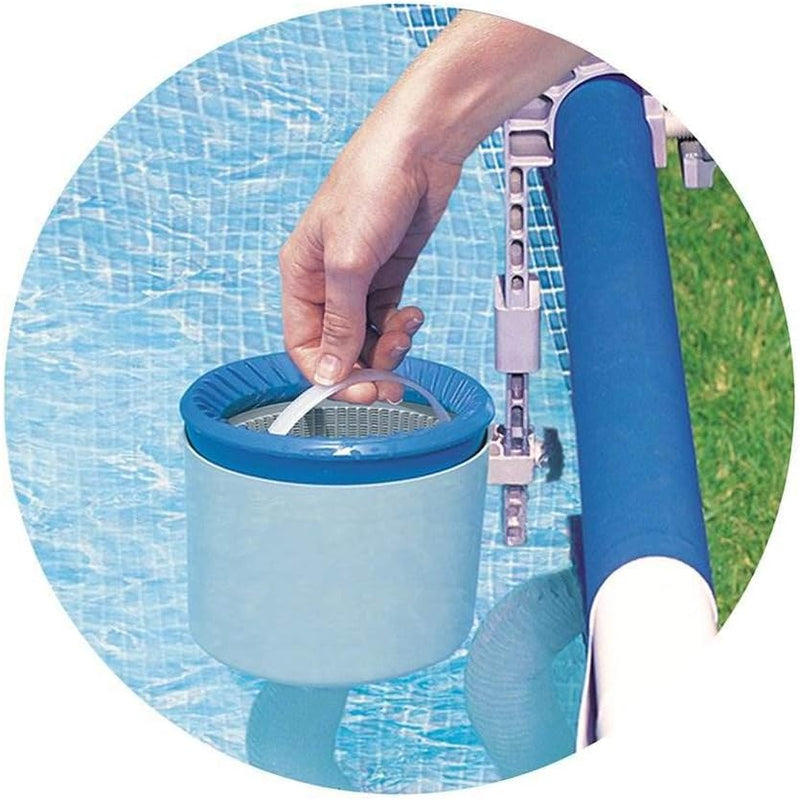 Intex Krystal Clear Sandfilteranlage 4,5 m³ für Pools bis 18.000l 26644 & Oberflächenskimmer - Delux