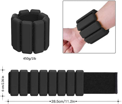 2 PCS Handgelenkgewichte Knöchelgewichte Set Gewichtsmanschetten für Fuss oder Handgelenk auf Bewegu