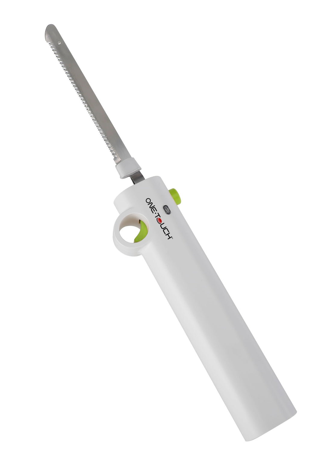ONE TOUCH Kabelloses Elektromesser KC 157 – Akku-Küchenmesser mit 2 Edelstahlklingen (25cm), 3h Lauf