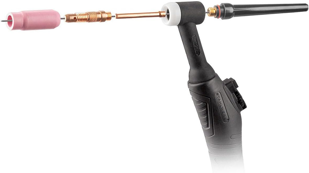 STAHLWERK WP-26 WIG Schweisszubehör Schweissgerät Verschleissteile: Spannhülsen + Gehäuse + Keramikd