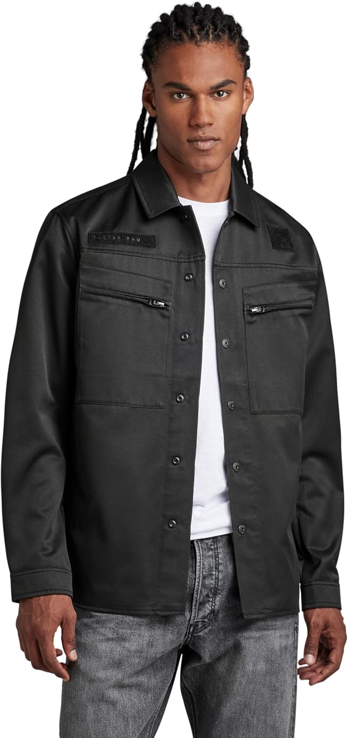 G-STAR RAW Herren Rf Service Overshirts XXS Schwarz (Dk Black D22933-c657-6484), XXS Schwarz (Dk Bla
