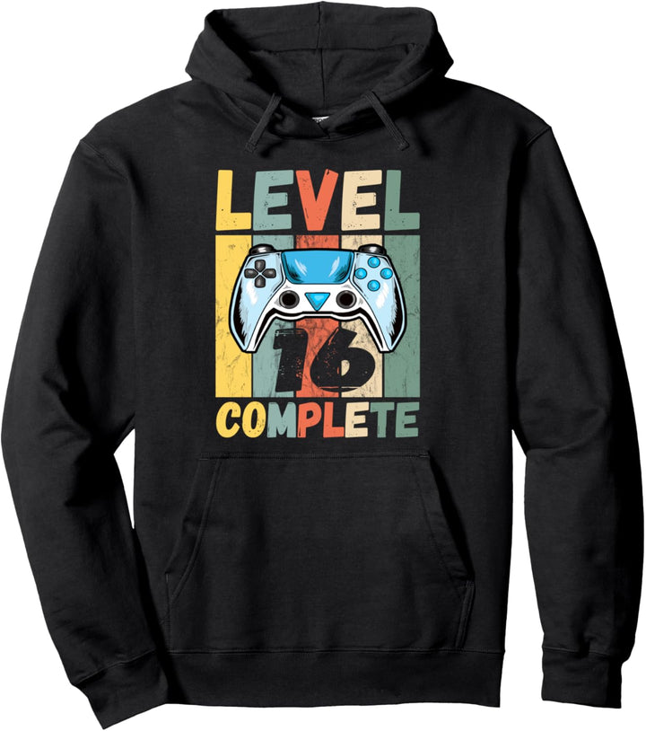 16. Geburtstag Junge Mann Level 16 Jahre Pullover Hoodie
