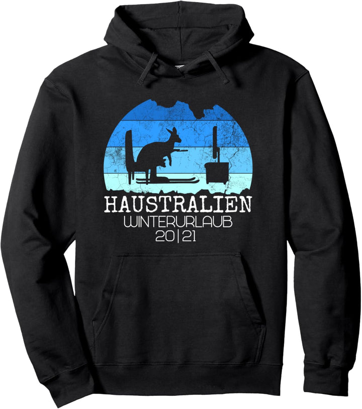 Haustralien Winterurlaub Skiurlaub Skifahrer Geschenk Pullover Hoodie