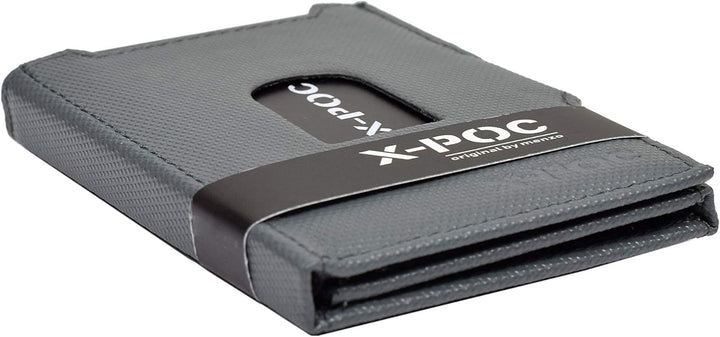 Menzo X-POC Kreditkartenetui aus echten Leder, RFID-Schutz, viele Farben, Kartenetui, Geldklammer (g