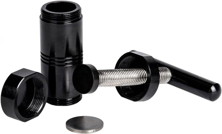 Heisenberg Pollenpresse Höhe: 120mm, Durchmesser: ∅ 40mm (Schwarz, Aluminium) Schwarz Aluminium, Sch