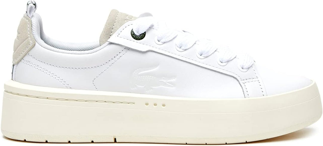 Lacoste Damen Low-Top Sneaker Carnaby PLAT 123 1 SFA, Frauen Halbschuhe 38 EU Wht Off Wht 65t, 38 EU
