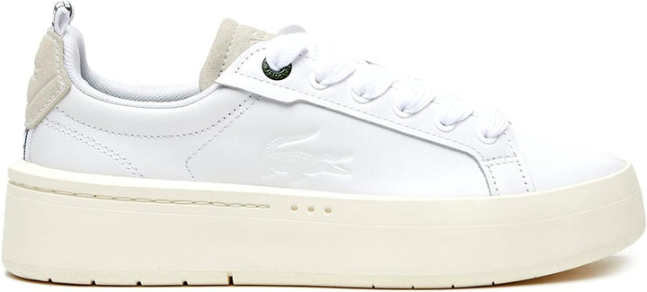 Lacoste Damen Low-Top Sneaker Carnaby PLAT 123 1 SFA, Frauen Halbschuhe 38 EU Wht Off Wht 65t, 38 EU