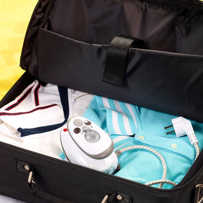Sichler Haushaltsgeräte Mini Bügeleisen: Kompaktes Dampfbügeleisen für Reise & Urlaub, 110 & 230 Vol
