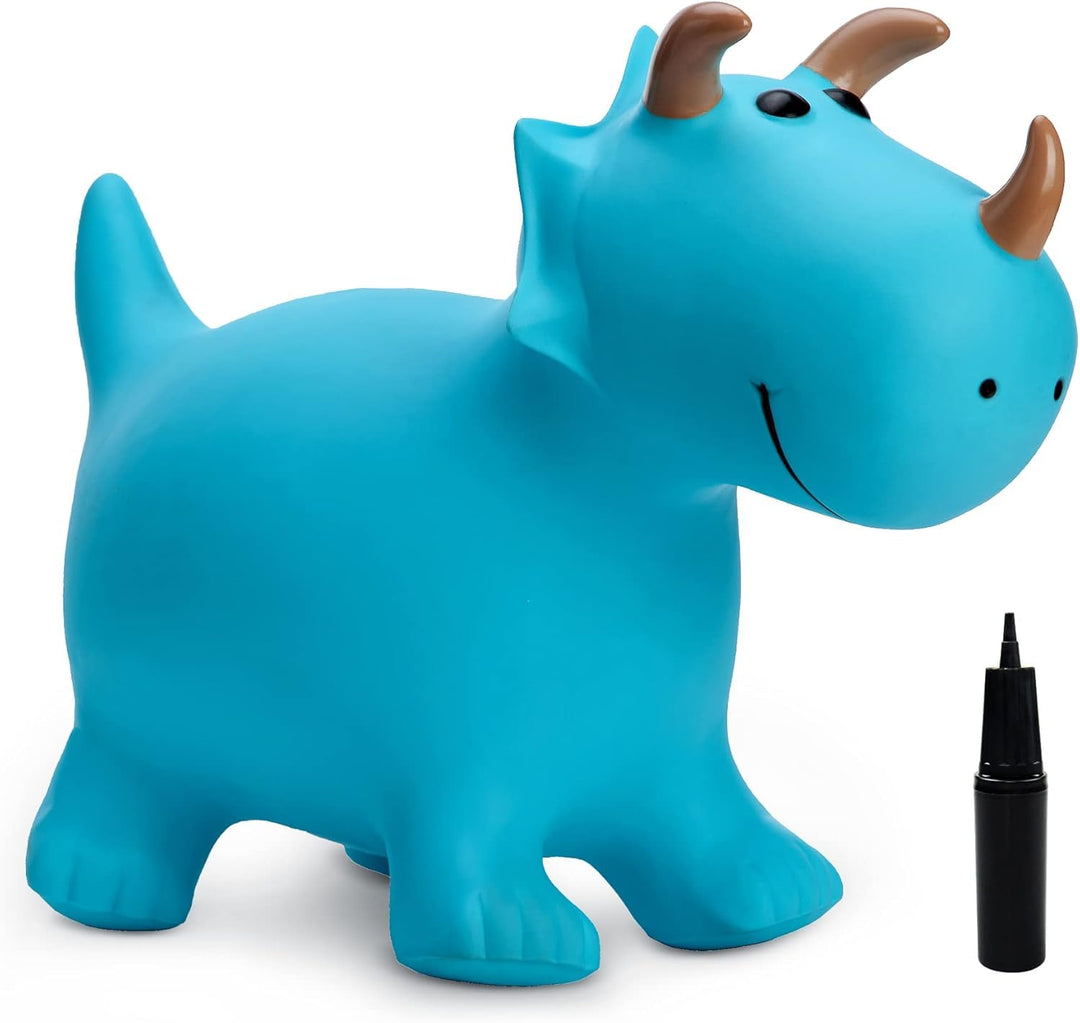 U&C Planet Hüpftier Dinosaurier Hopper Animal Hopper Ride-On für Kinder 1-6, Hochwertiges PVC, trägt