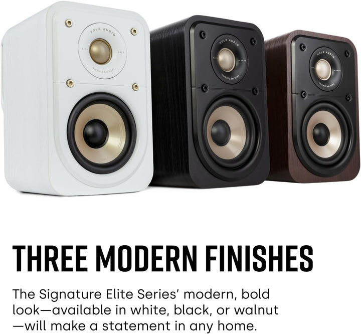 Polk Audio Signature Elite ES10 hochauflösende Surroundlautsprecher fürs Heimkino, Stereo Lautsprech