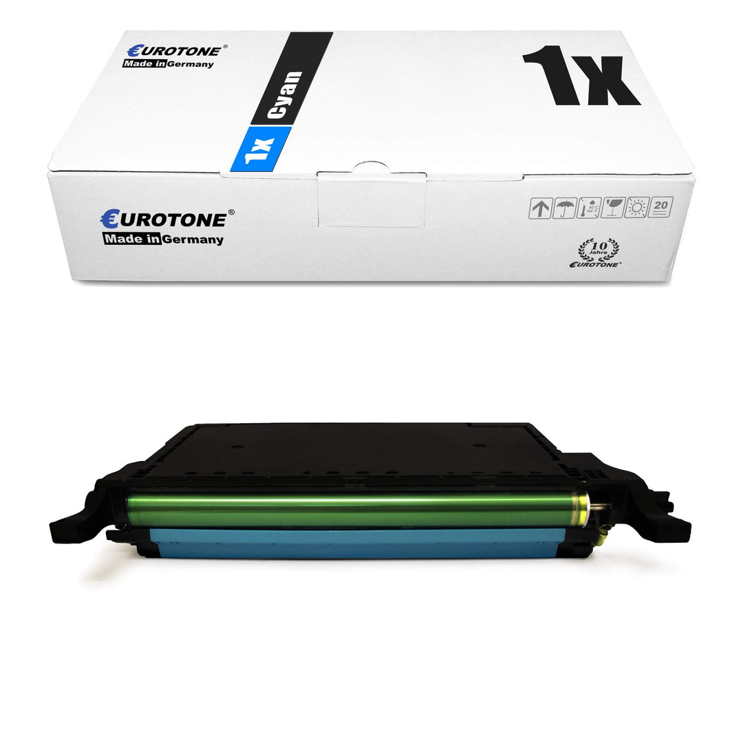 1x Müller Printware Toner für Samsung CLP 600 650 NG N ersetzt CLP-C600A Cyan Blau 1x Cyan, 1x Cyan