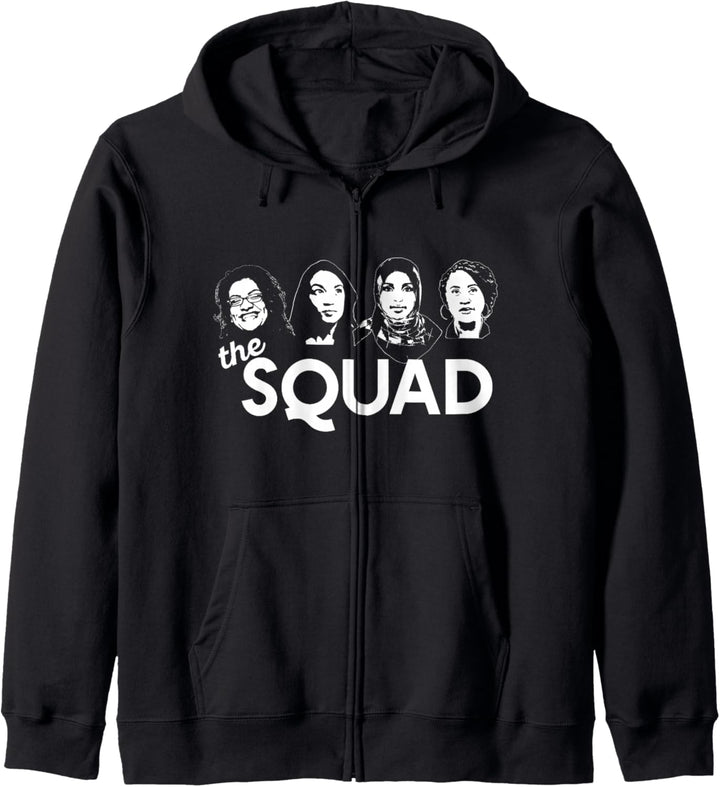 THE SQUAD Tlaib Ocasio-Cortez Omar Pressley WOC AOC Meme Kapuzenjacke