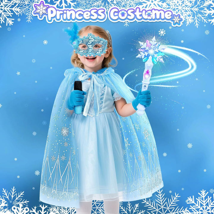 G.C ELSA Eiskönigin Spielzeug Geschenk für Mädchen 4 5 6 7 8 Jahre, Mini Karaoke Maschine mit Kinder