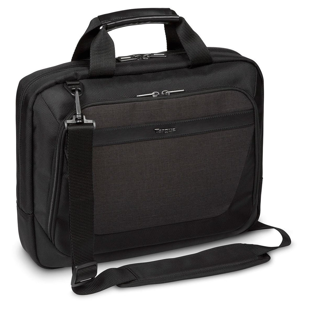 Targus TBT913EU CitySmart 12, 12.5, 13, 13.3, 14" Slimline Topload Notebooktasche – Schwarz/Grau, 14