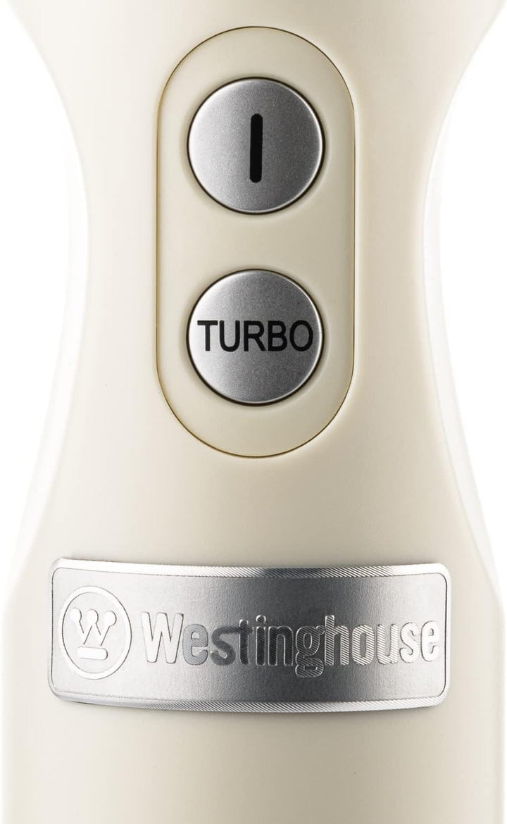 Westinghouse Retro Stabmixer, 4 Geschwindigkeitsstufen, Turbofunktion, 2 Flügelmesser, Edelstahl, Er
