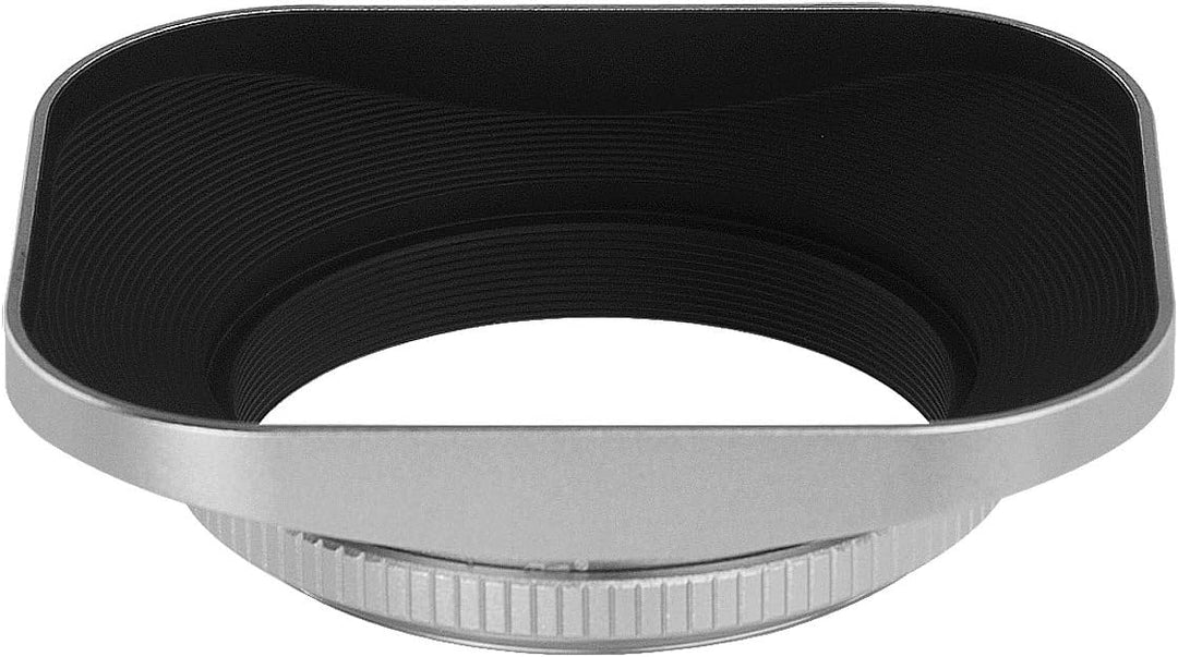 Haoge LH-S46T 46mm Metall Rechteckig Einschrauben Sonnenblende Gegenlichtblende mit Kappe für 46mm C