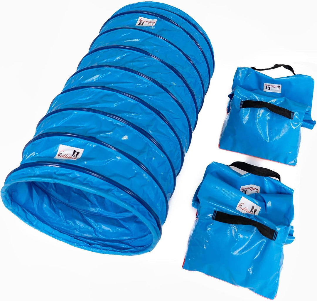 Callieway Hoopers Agility Tunnel Set “Profi”– Orig Tunnelset (2 STK.) für Hoopers Hundesport (inkl 4