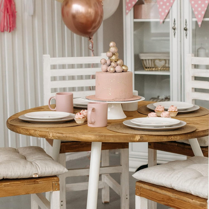 13CM Kuchenständer Keramik Tortenplatte Kuchen Glasglocke Porzellan Teller mit Kuchenglocke Tortenst