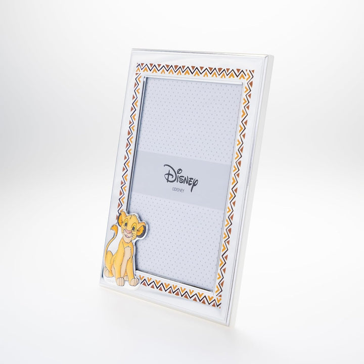 VALENTI & CO. Disney Baby – König der Löwen Simba – Bilderrahmen aus Silber für Kinder, Geschenkidee