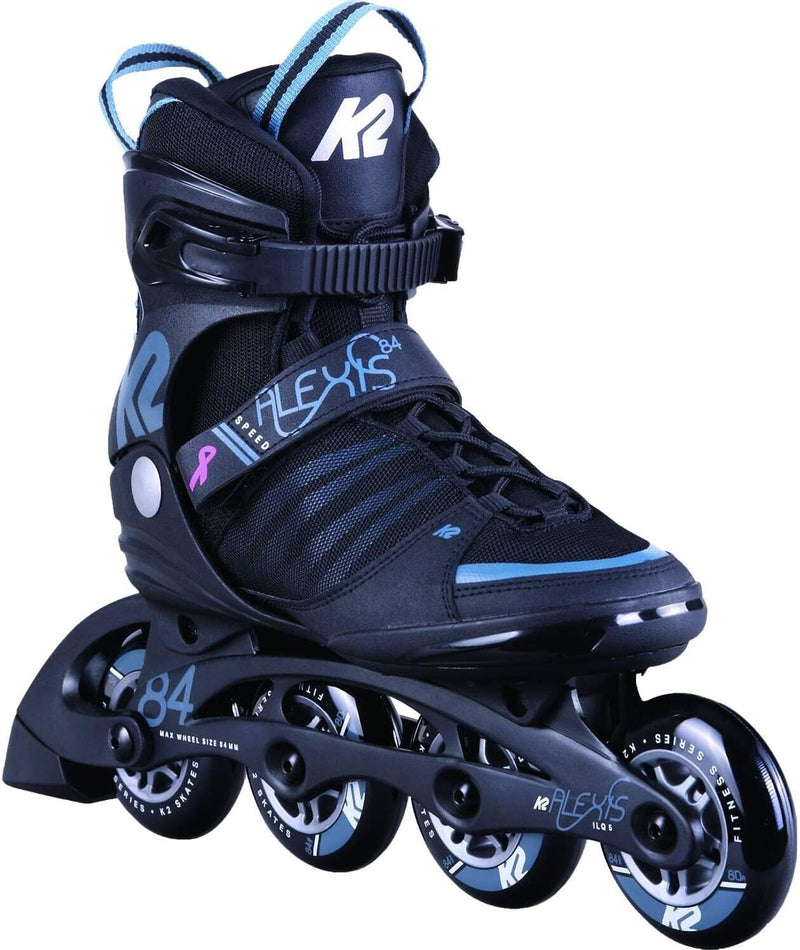 K2 Skates Damen Inline Skates ALEXIS 84 SPEED ALU, black - steel blue, 30D0270 black - steel blue EU