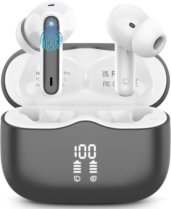 Bluetooth Kopfhörer, 2026 Kopfhörer Kabellos Bluetooth 5.4 mit 4 ENC Noise Cancelling Mics, Tiefer B