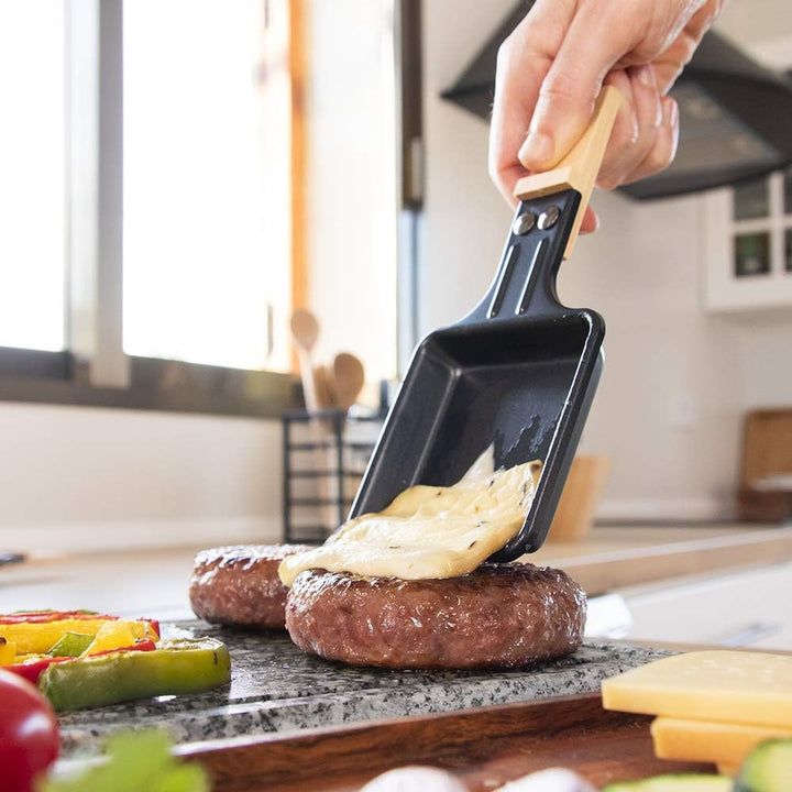 Cecotec Holz Raclette Käse &amp; Grill 8200 Holz Schwarz. 1200 W, Grillfläche, 8 Einzelpfannen, Antihaft