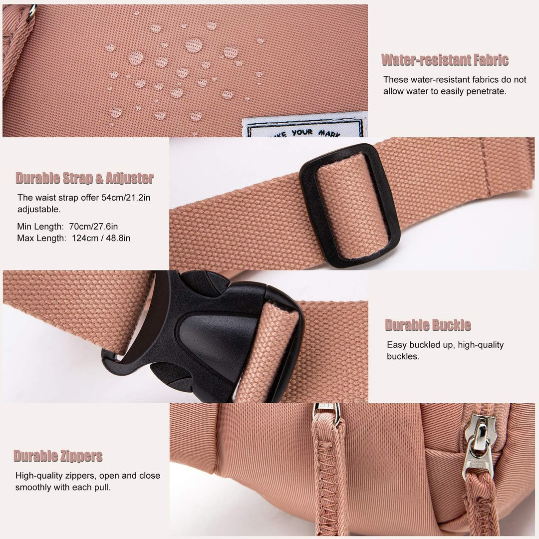 Wind Took Bauchtasche Gürteltasche Brusttasche Stylisch gross Hüfttasche Sport Handytasche mit Kopfh