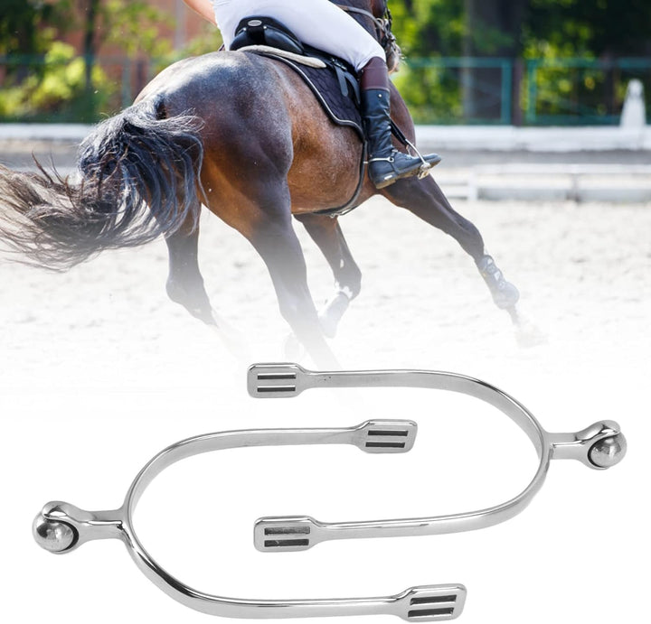 Natudeco 1 Paar Reitsporen Cowboy-Sporne aus Edelstahl, Roping-Pferdesporen, Pferdestiefel-Sporen Pf