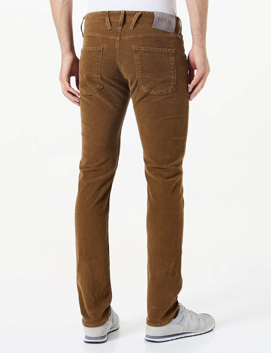 Replay Herren Jeans Anbass Slim-Fit mit Power Stretch 28W / 32L 695 Woody Brown, 28W / 32L 695 Woody