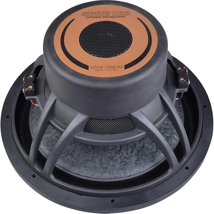 Ground Zero GZUW 12SQ-D2-30 cm Passiv Subwoofer mit 1200 Watt (RMS: 600 Watt)