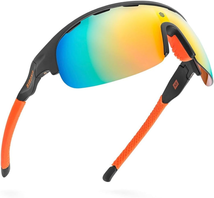 SIROKO Polarisierte K3 Fahrradbrille Herren und Damen Ultraleicht Antifog-Brillenglas, K3 California